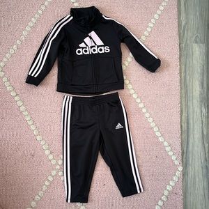 Adidas zip up track suit - only worn once!